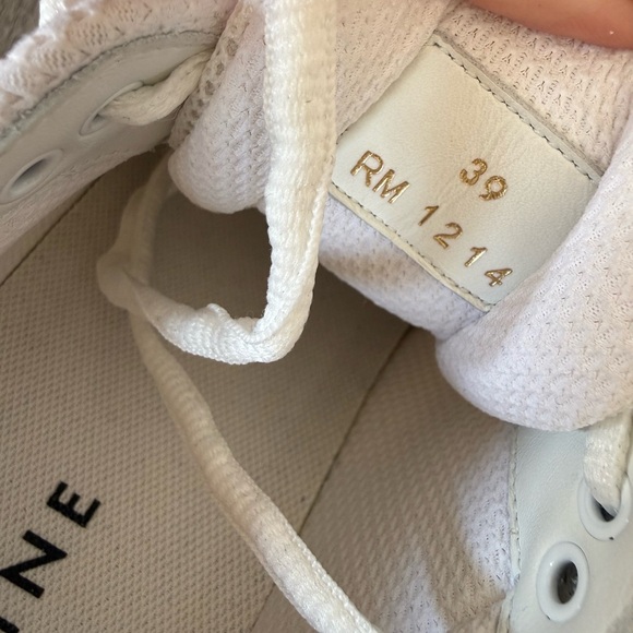 Celine White Mixed Leather Runner sneakers - Picture 6 of 10